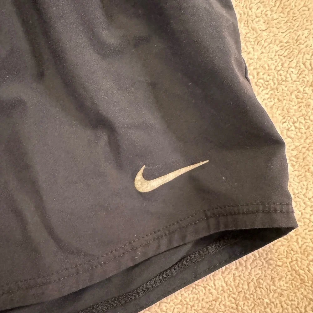 Nike Dri-FIT Black Running Shorts Athletic Gym Active Workout Sz XS